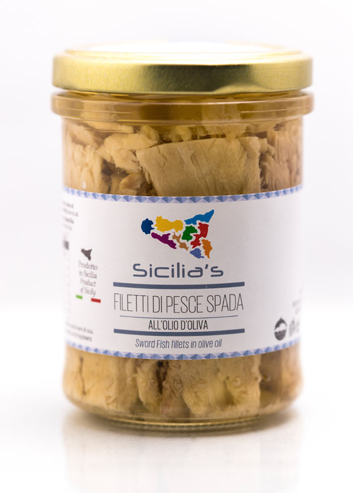 Filetti di Pesce Spada all'olio d'oliva - 200 gr.
